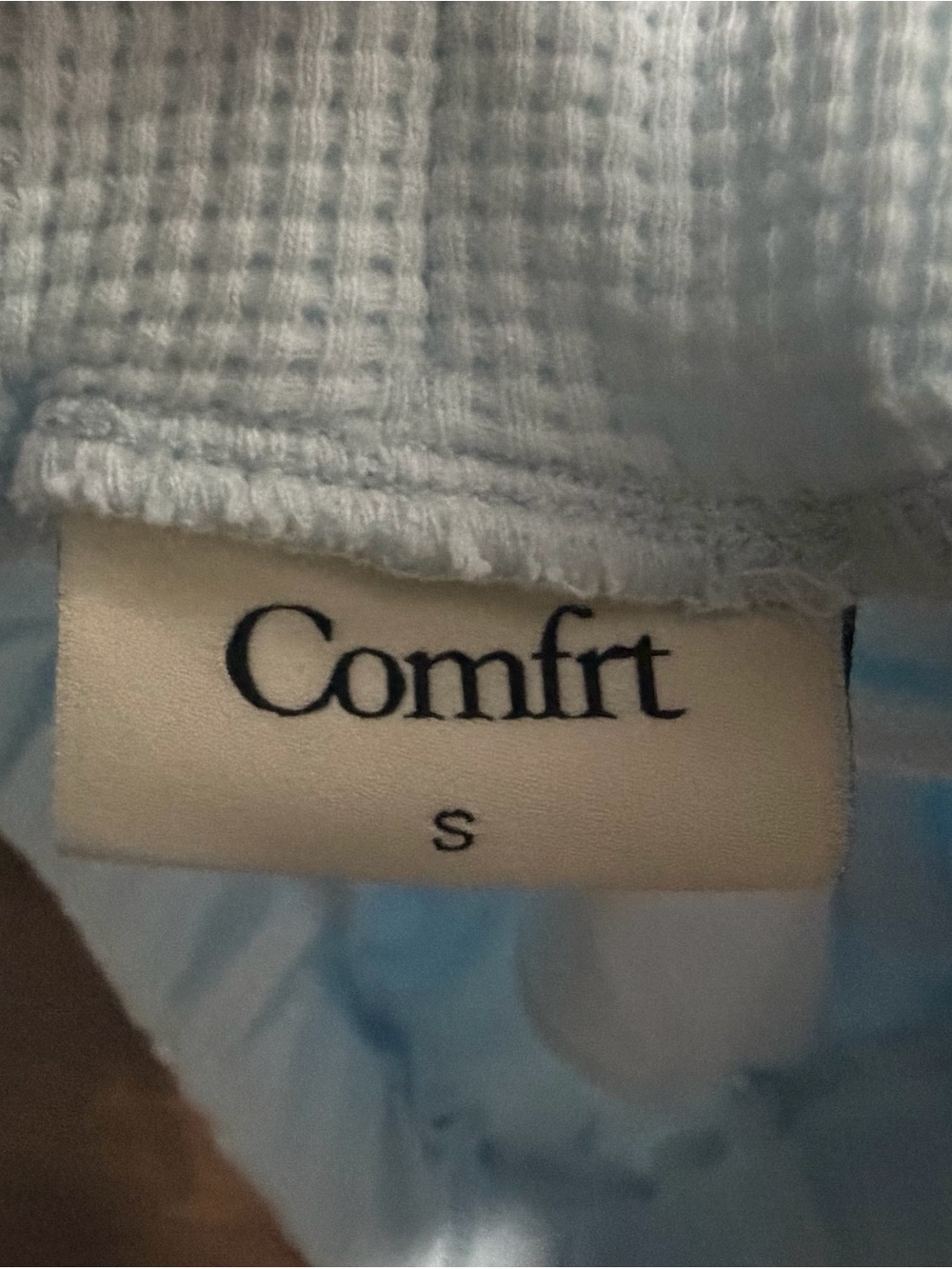 Comfrt Waffle Lounge Set - Powder Blue - Unisex S - Picture 8 of 8